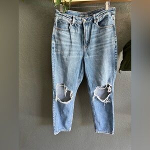 American Eagle distressed mom Jean